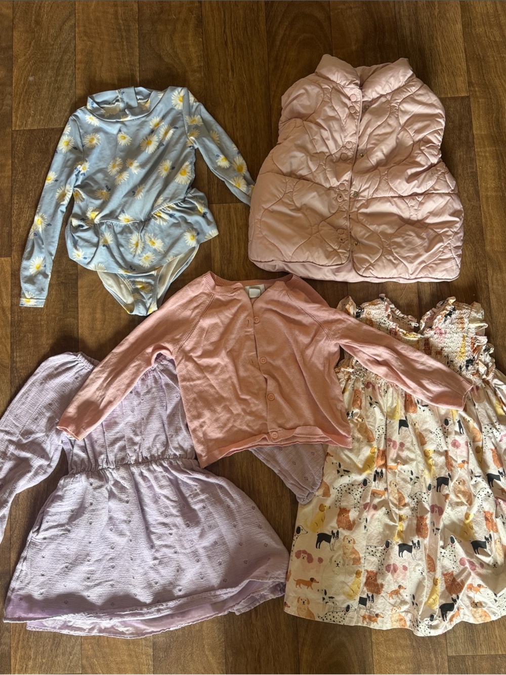 Girls Pink Cardigan and dress